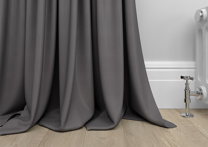 Shima Faux Silk, Slate - Made to Measure Curtains - Image 6